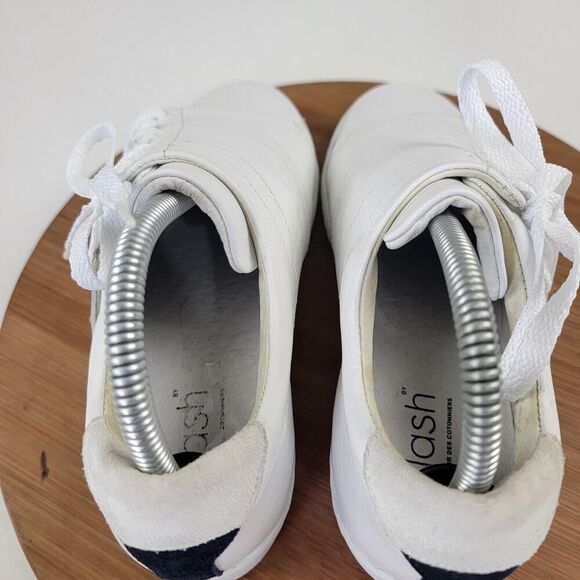 Slash Comptoir des Cotonniers White Leather Sneakers Womens Shoe Sz Eu 38 US 7.5 - Picture 7 of 15